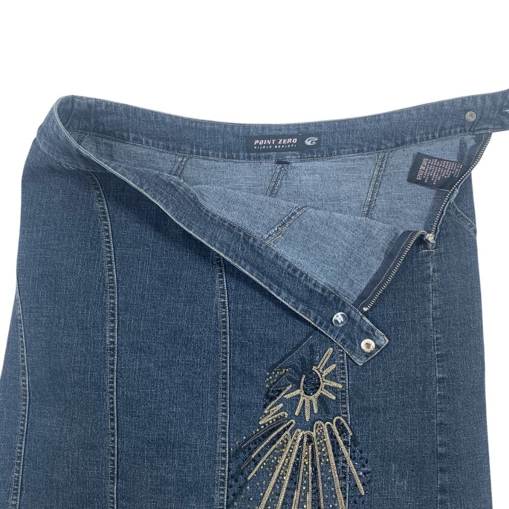 point zero  mini  denim skirt size 11 - Picture 11 of 16